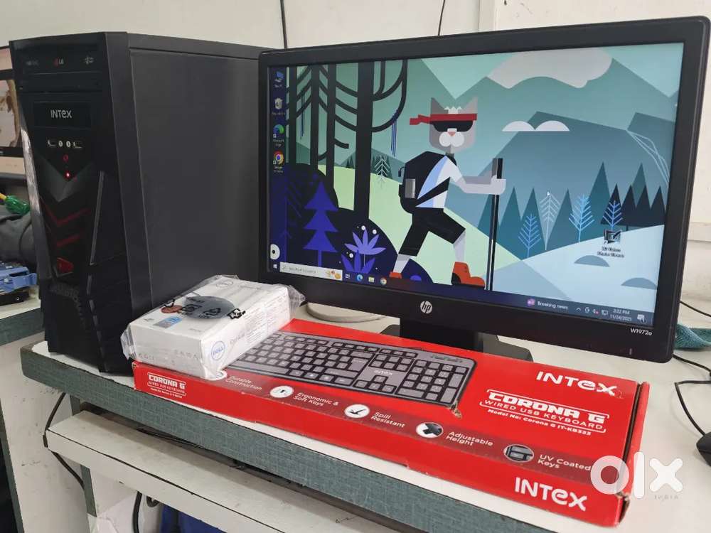 I3 3RD GEN FULL PC SET 8GB RAM 128SSD hp led 19 inch windows 10