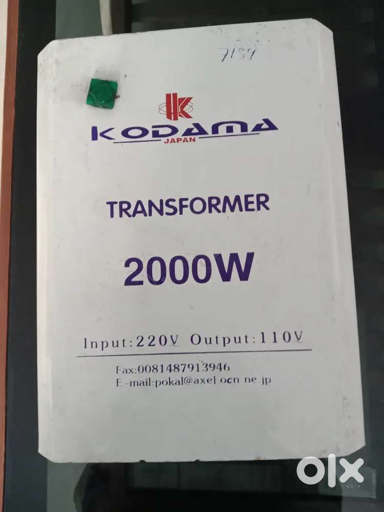 110V Transformer  2000W,Input 220v Output 110v,Japan,