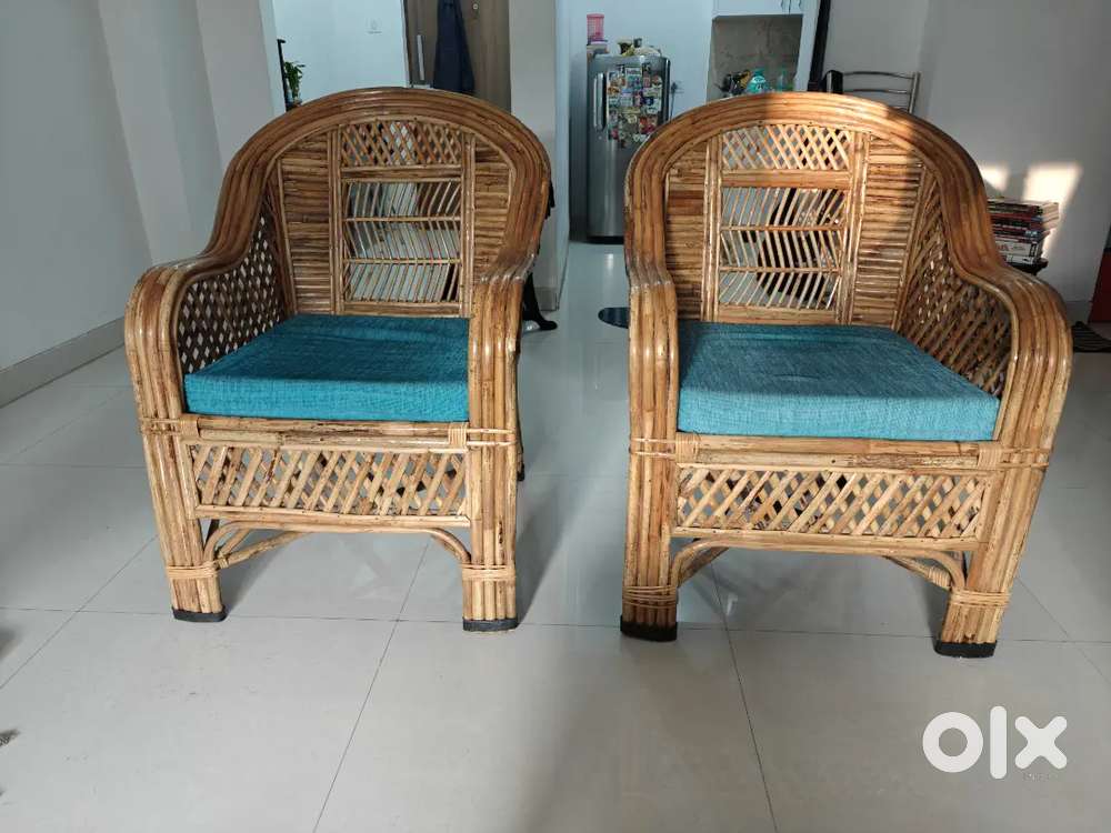 Cane Furniture Set - 5 seater and table
