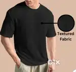 Textured Baggy Fit T-Shirts | Unisex | Soft Fabric | Just ₹449