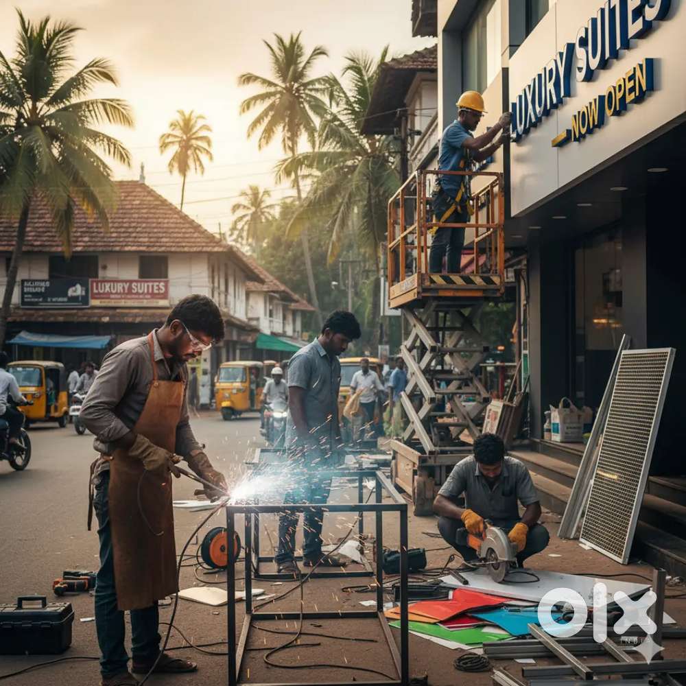 Sign Board Worker, Welding