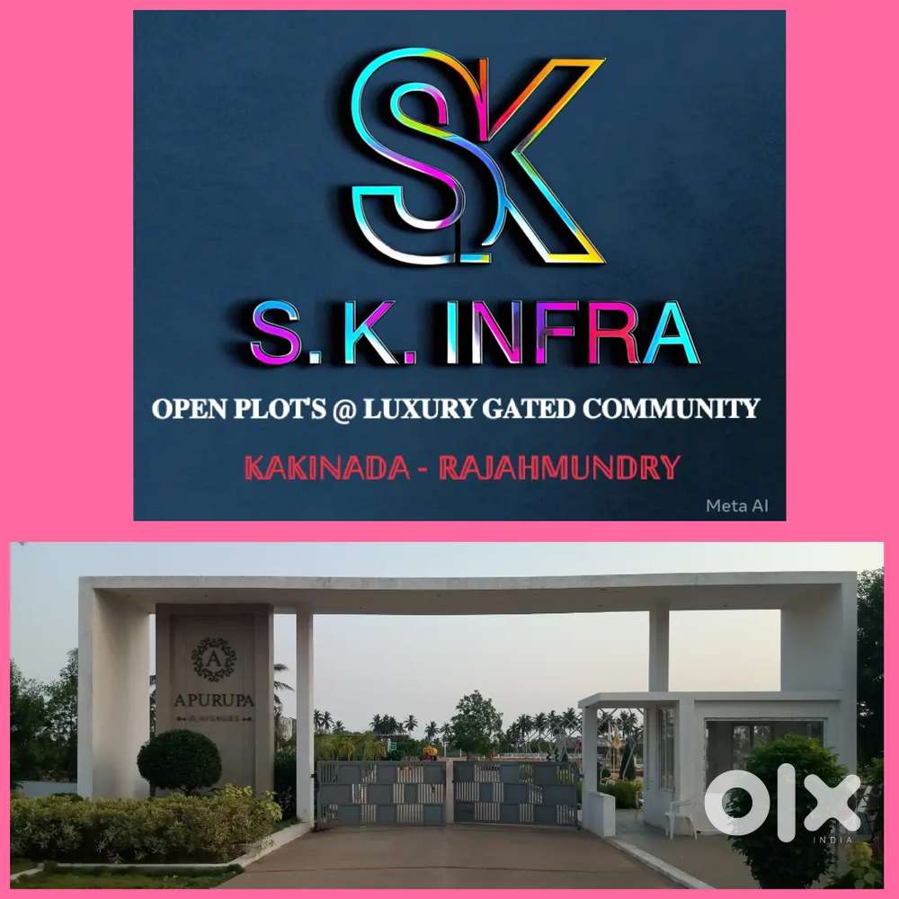 KAKINADA BEST GATED COMMUNITY SITES/ HOUES FOR SALE NEAR ACHAMPET JN.