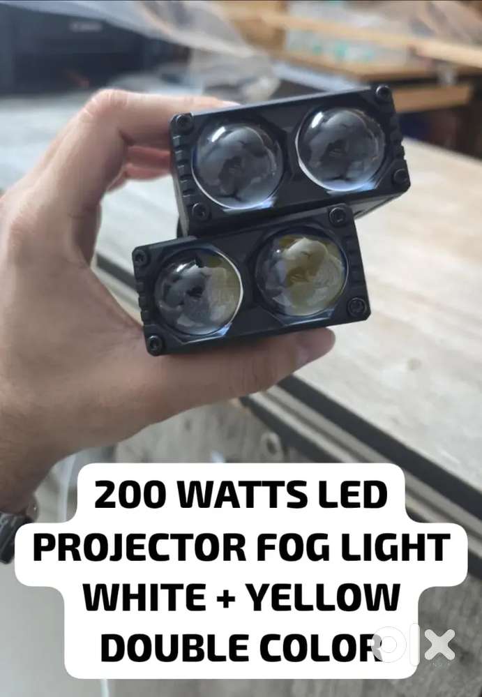 200WATTS DOUBLE COLOR HIGH POWER FOG LIGHT WHITE YELLOW AUXILIARY LED