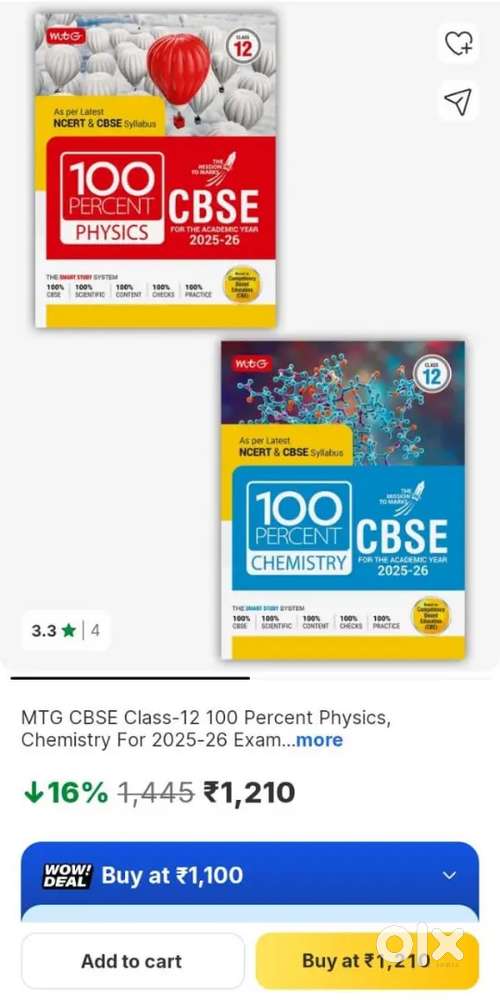 i want sell my new 13days physics and chemistry book of class 12th