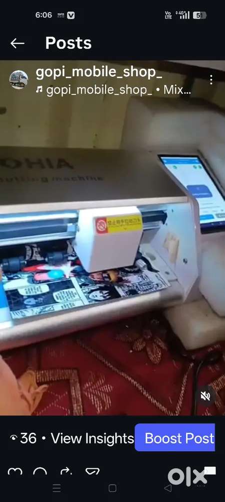 Mobile lamination cutting machine plotter