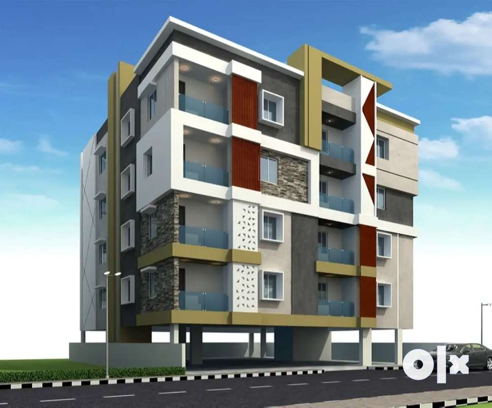 1000sft, West facing, 2bhk flat, sale at MVP colony.