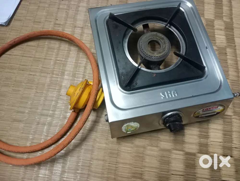 single burner oven, pipe and regulator