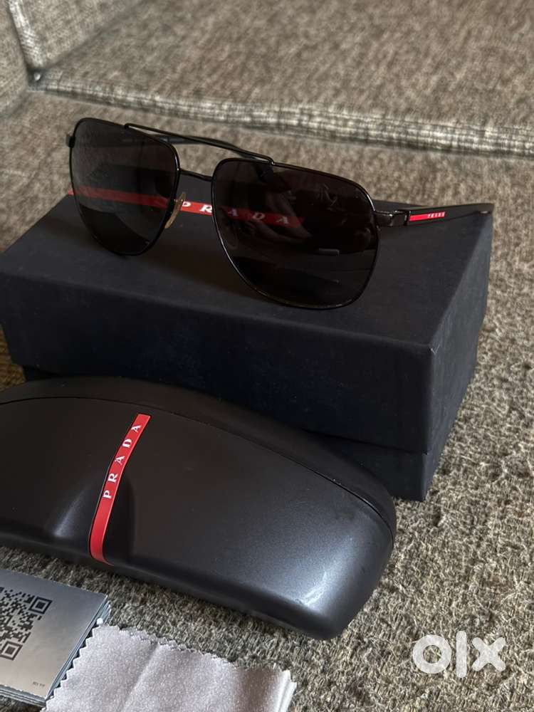 Prada Linea Rossa Black Sunglasses. Scratchless *Mint* Condition