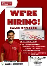 Sales officer - idfc first bank