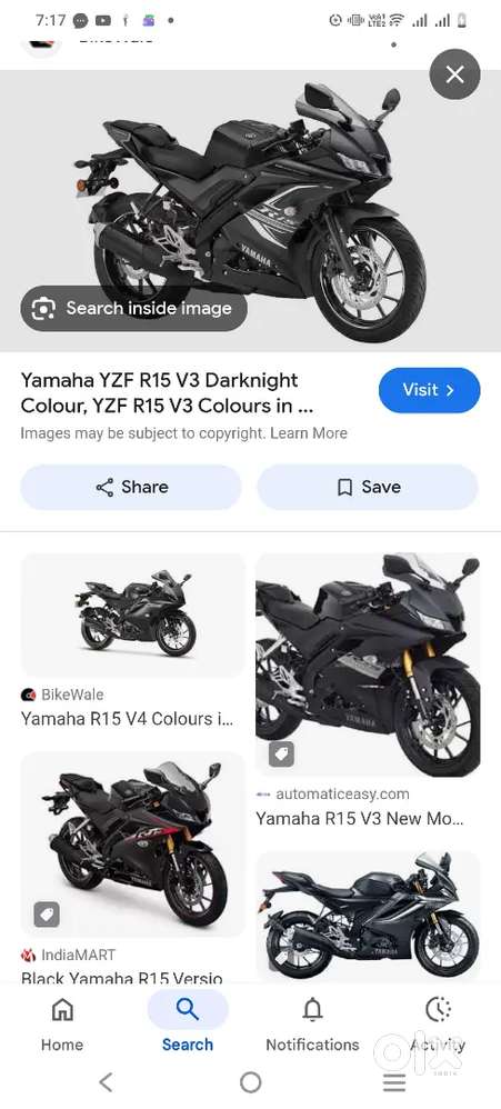 Yamaha R15 V3 2022 model only 18000 driven