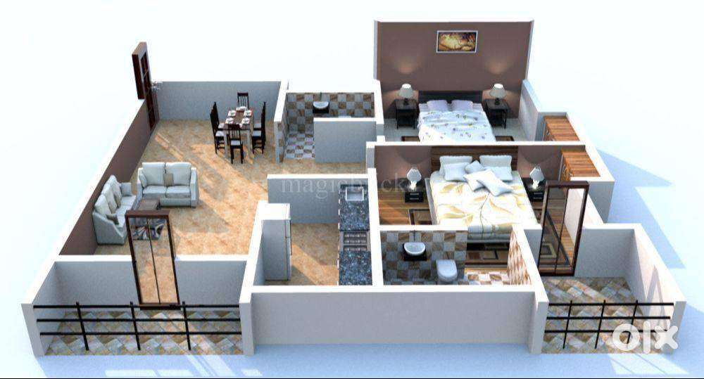 Opposite to DAV School 2 BHK Flat for rent with Car Parking