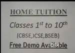 Home Tuition (class 1 to 10th -All Board )