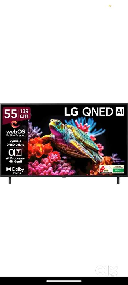 LG AI QNED 55 inch Tv 4 months