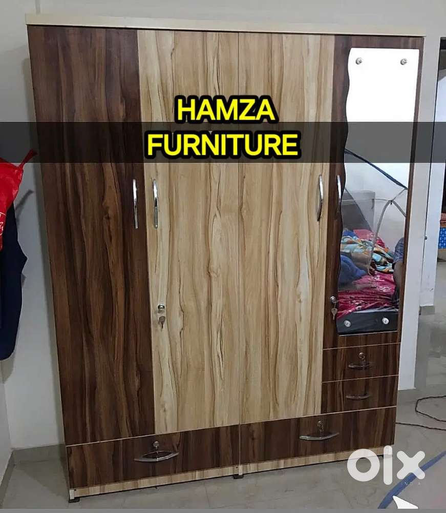 HAMZA FURNITURE New designer stylish look particle wood wardrobe 5by6