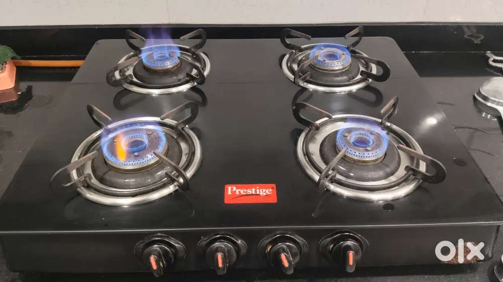 Prestige Glass Top 4 Burner Gas Stove
