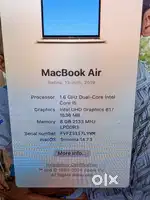 Macbook air i5 1 28 gb 2019 model