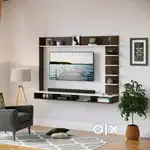 BLUEWUD Primax Grande Engineered Wood Tv Wall Unit, Set Top Box Stand,