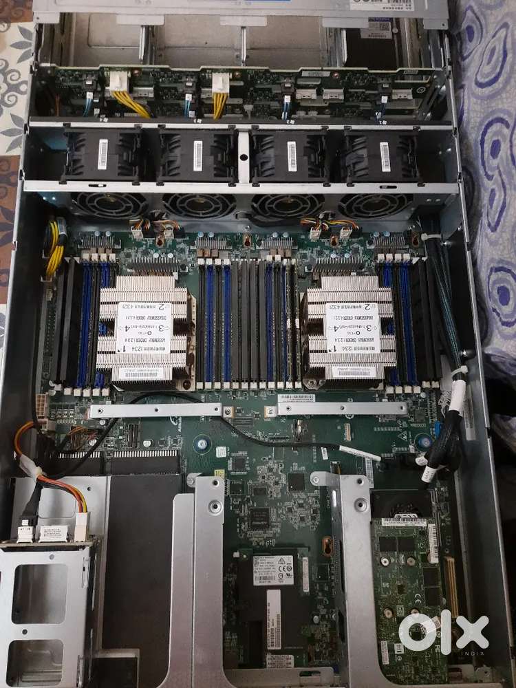 Rack server 2×6138 xeon gold 40core 1tb ssd nvme new 4gb graphic 64ram