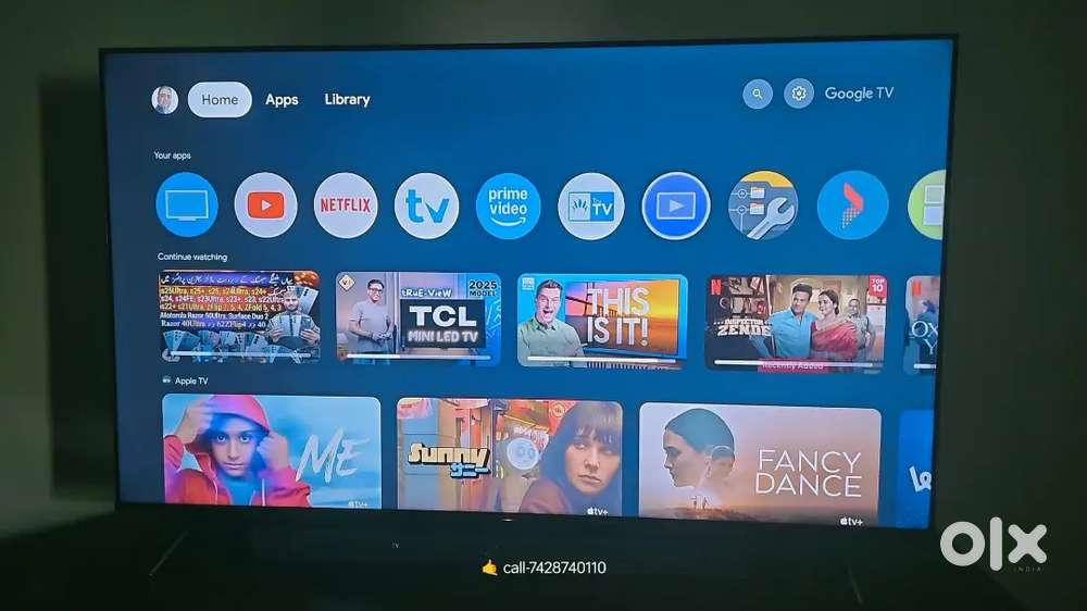 4k new android SMART led tv series 6 x-protection display YouTube all