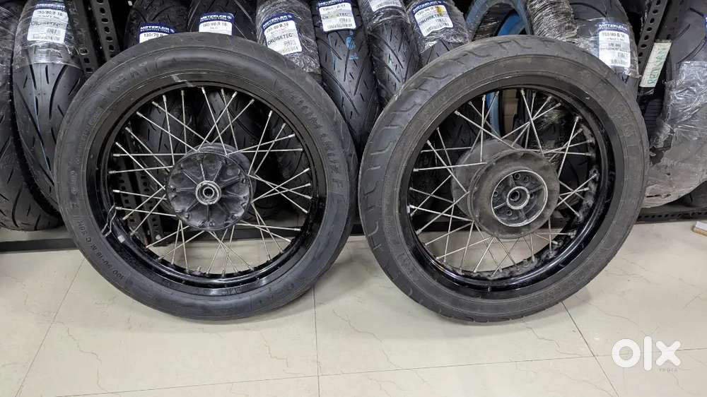 Royal Enfield Interceptor & GT 650 Spoke Wheels 18-inch Front and Rear