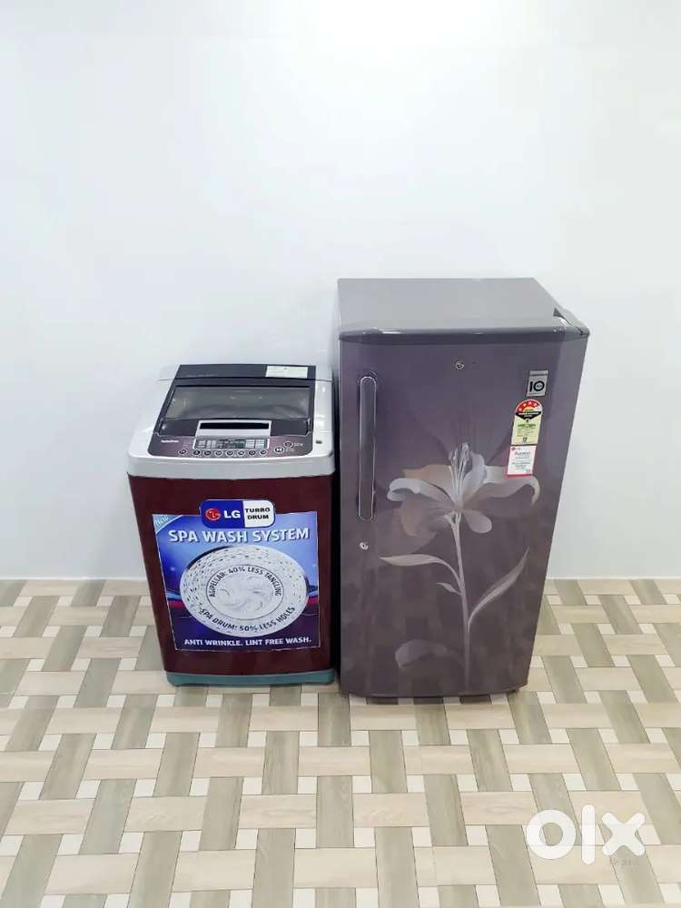 Space-Saving Appliance Set - Fridge + Washer