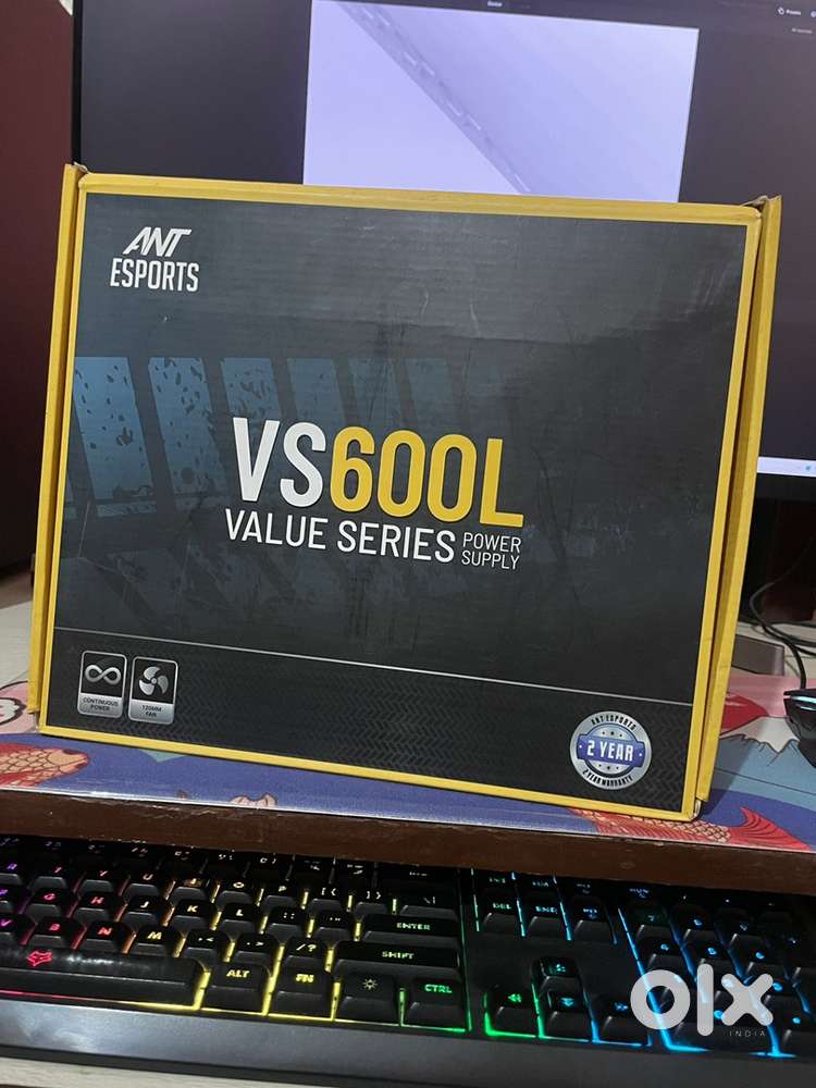 Ant Esports VS600L SMPS 600 watt power supply for pc. Un used fresh
