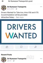 Driver wanted for full time