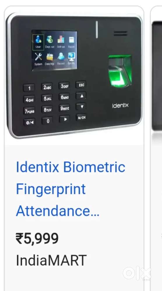 Biometric mashine