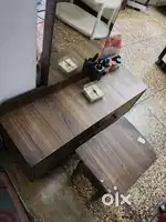 Dressing table with stool