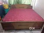 Double bed with mattress