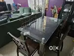 6 seater dining- wood