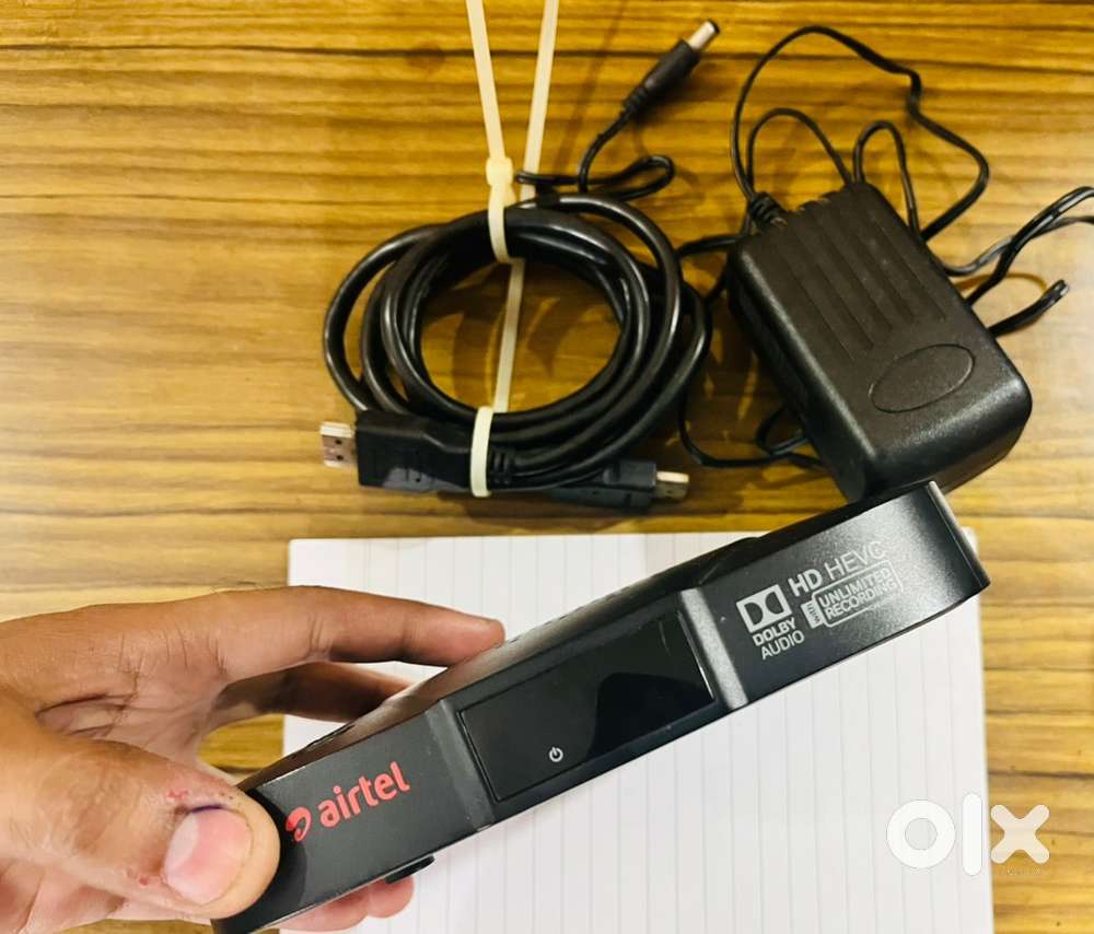 Airtel Xstream Setup Box Connection + CABLE DISH