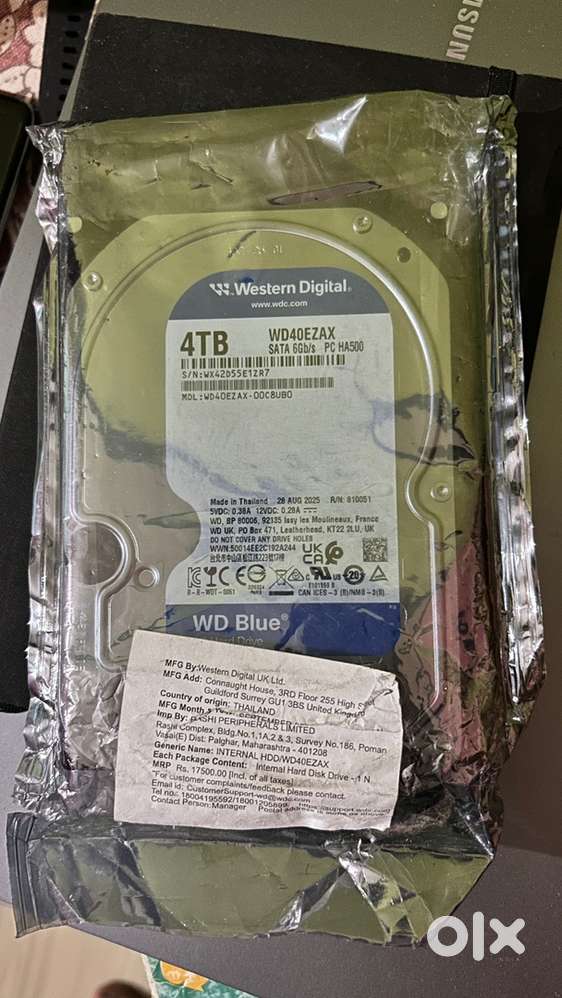 4 TB/ 4TB 2pices PC Hard Drive ( Western Digital )