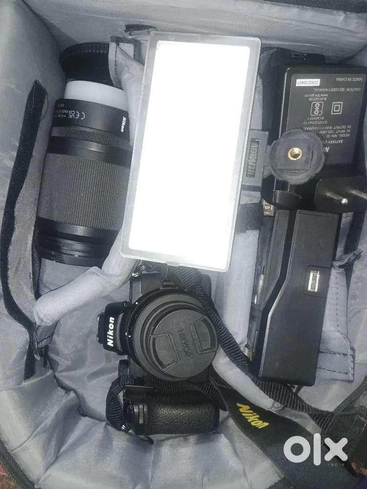 Nikon Z50 camera with dual lenses
