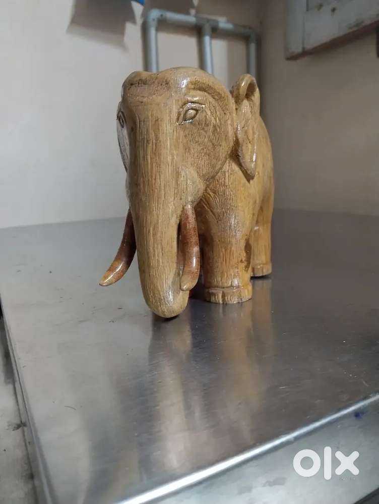 Wood carving elephant