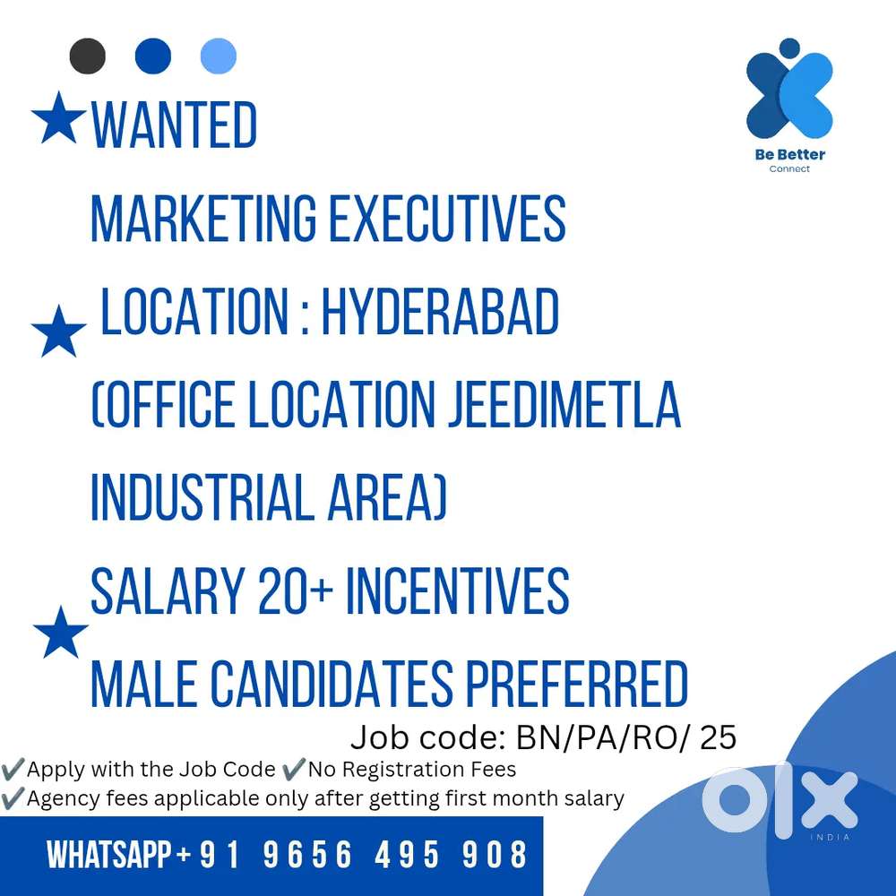 Sales and Marketing Executive with bike