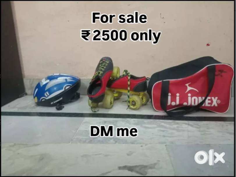 Professional Roller skates and Helmet
