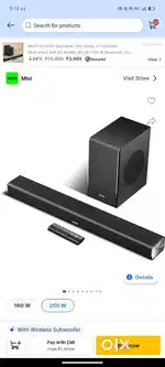 Mivi s250 watt soundbar