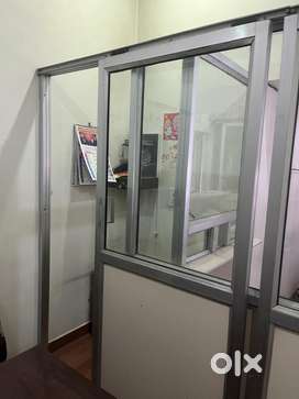 Aluminium doors and  wall partitions