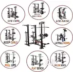 All in one home gym exercise equipments Multi-function