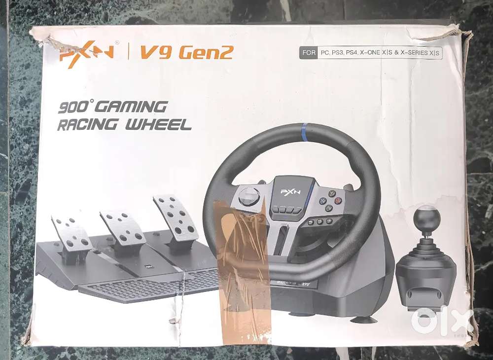 PXN Gaming wheel V9 Gen 2 With Steering, Pedal And Gear Shifter