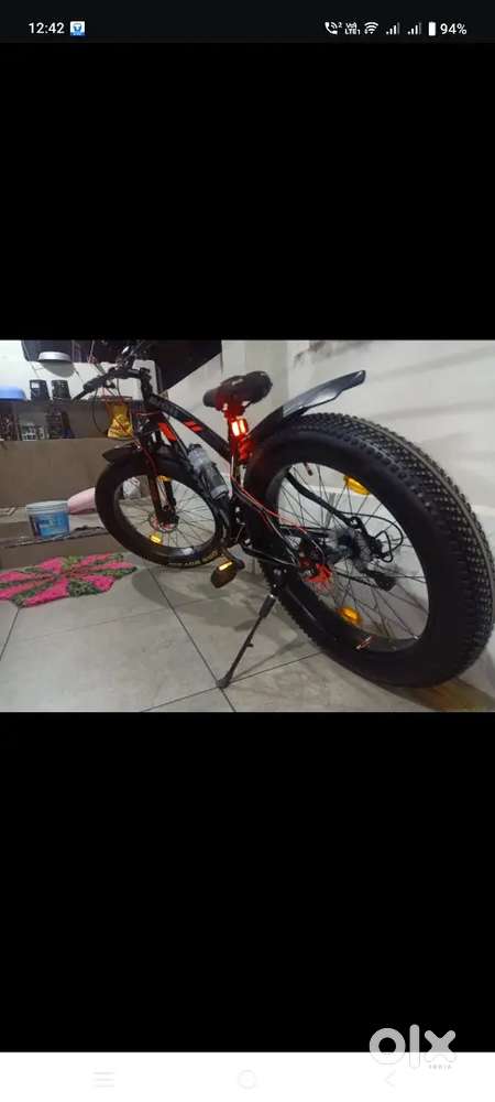 Fat bike bicycle
