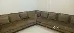 8 seater sofa and table  in good condition
