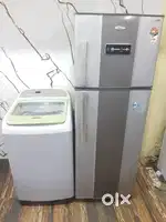 Whirlpool master mind refrigerator & samsung automatic washing machine