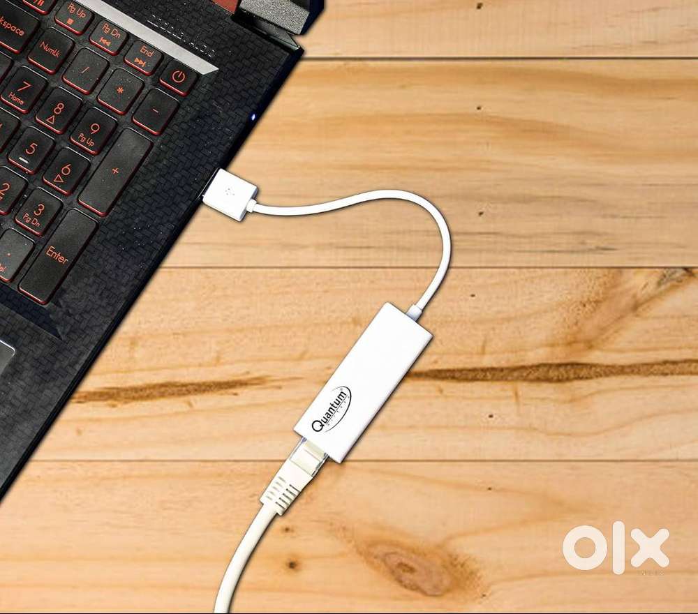 Quantum QHM8106 USB to RJ45 Ethernet LAN Adapter (White) – USB 2.0