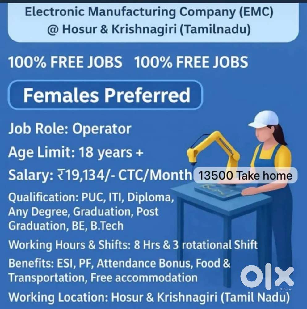HIRING FEMALE FOR MANUFACTURING