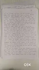 MANUAL HANDWRITING WORK