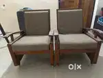 2 + 1 + 1 sofa set teak wood - urgent sale