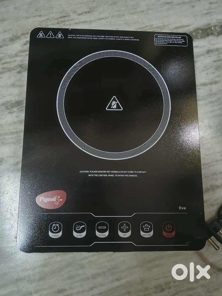 2000W Radiant Cooktop Touch Panel , Black