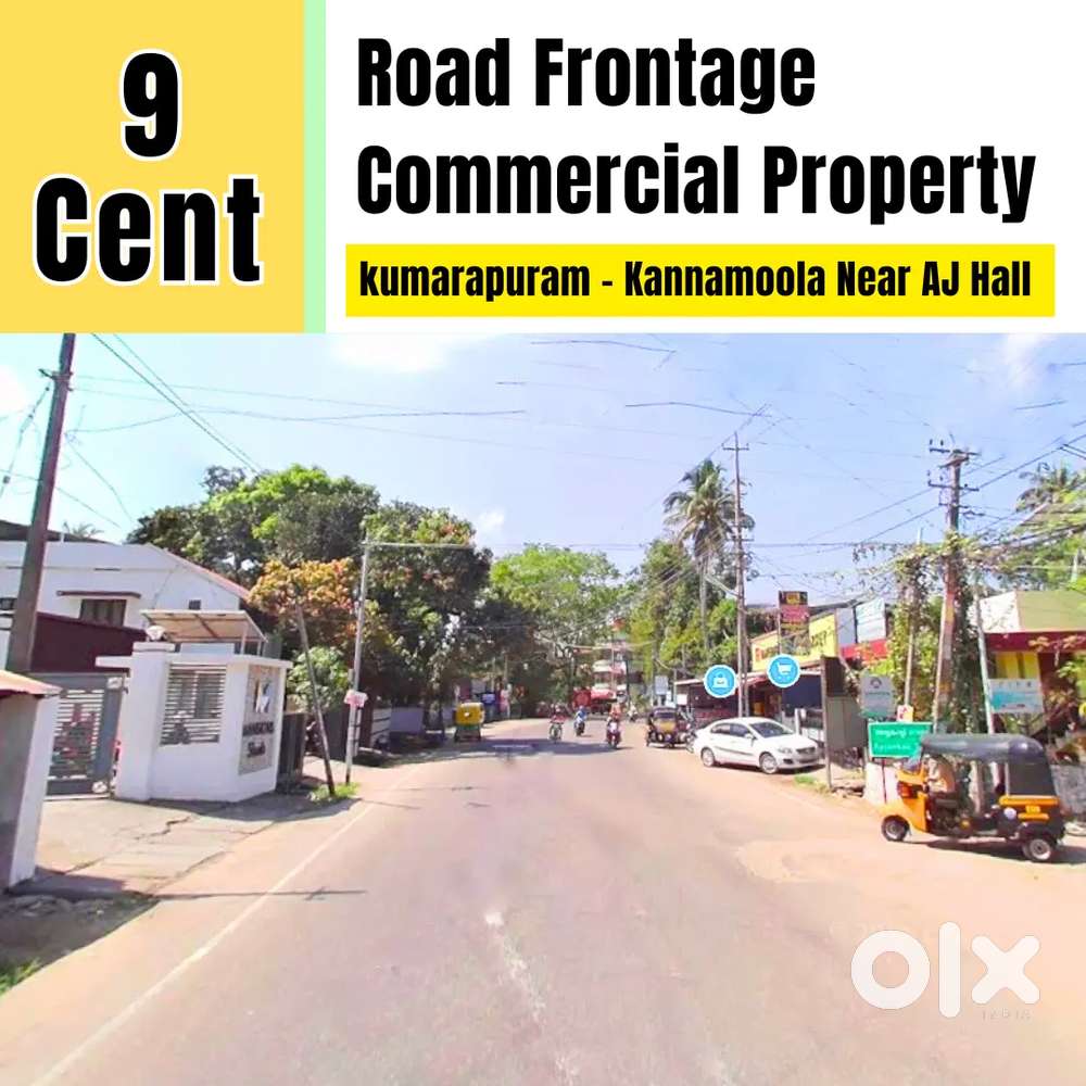 Main Road Side 9 Cent Commercial Plot Kumarapuram Near AJ Hall